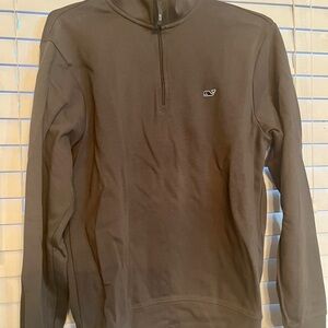 Vineyard vines quarter zip pullover grey xs